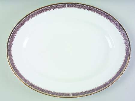 Shagreen Cocoa 13" Oval Serving Platter