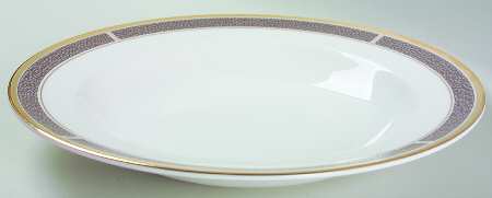Shagreen Cocoa Large Rim Soup Bowl