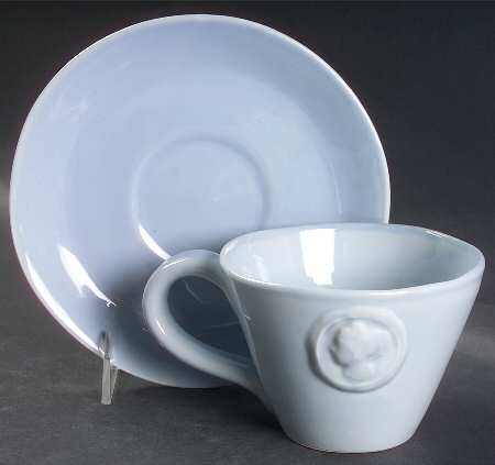 Portobello Road Blue Flat Cup & Saucer Set