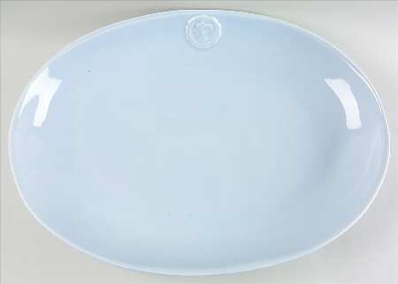 Portobello Road Blue 19" Oval Serving Platter