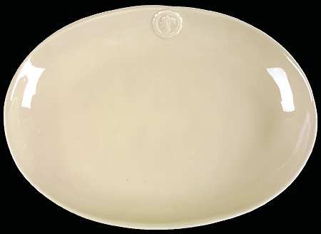 Portobello Road Khaki 19" Oval Serving Platter