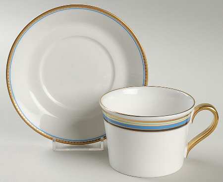 David Ocean Flat Cup & Saucer Set