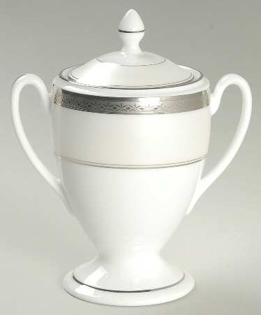 Araglin Platinum Sugar Bowl & Lid