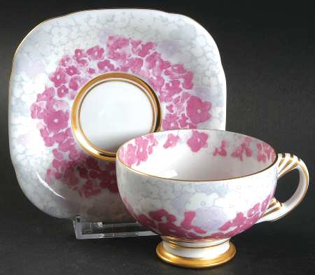 Harlequin Collection Footed Cup & Saucer Set