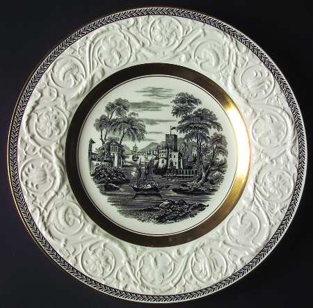 Torbay Black & Gold Dinner Plate