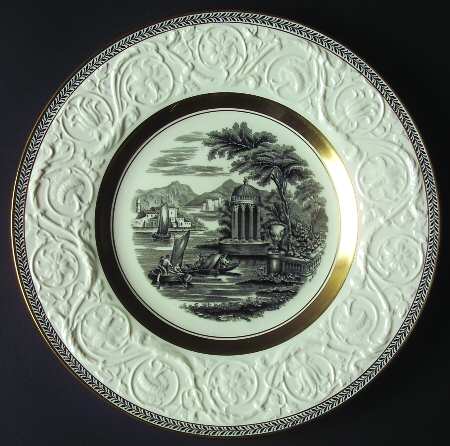 Torbay Black & Gold Dinner Plate
