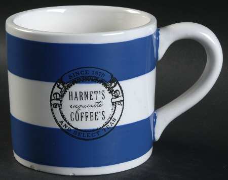 Stamped Label Blue Mug