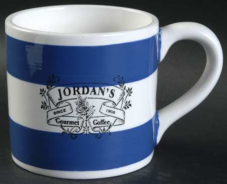 Stamped Label Blue Mug