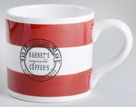 Stamped Label Red Mug