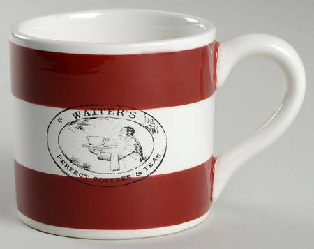 Stamped Label Red Mug