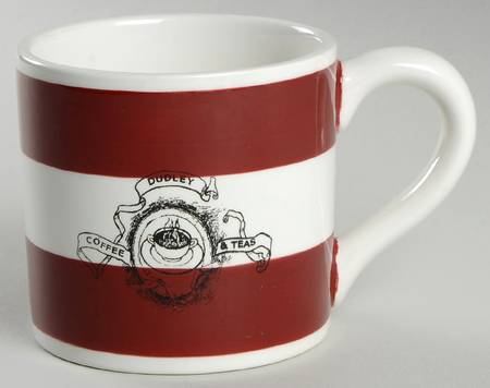 Stamped Label Red Mug
