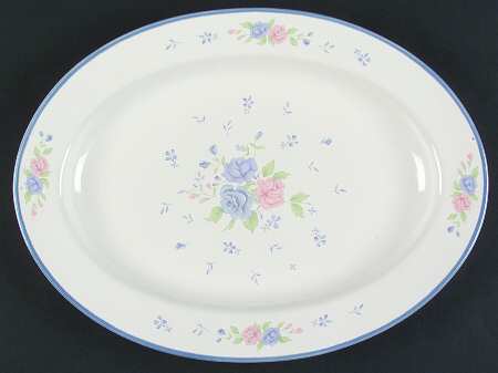 Blue Ashley 14" Oval Serving Platter