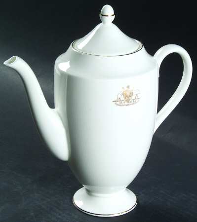 Signet Gold with Crest Coffee Pot & Lid