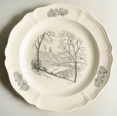 Scenes of Cincinnati Dinner Plate