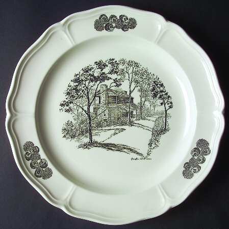 Scenes of Cincinnati Dinner Plate