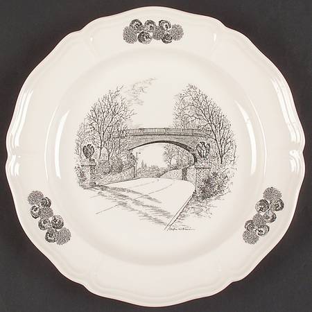 Scenes of Cincinnati Dinner Plate