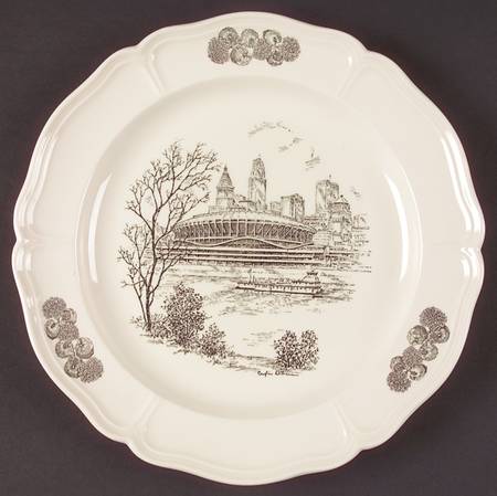 Scenes of Cincinnati Dinner Plate