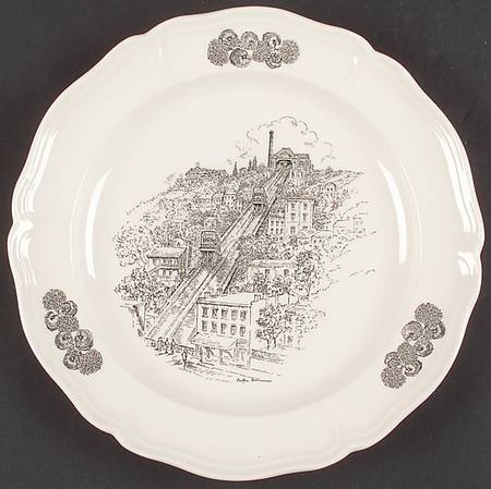 Scenes of Cincinnati Dinner Plate