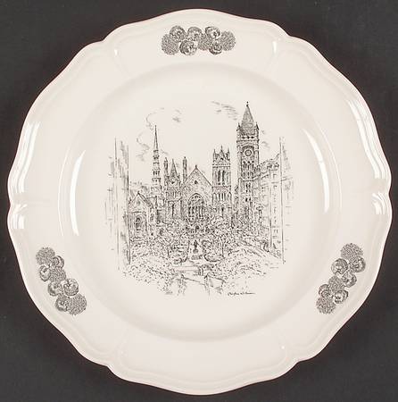 Scenes of Cincinnati Dinner Plate