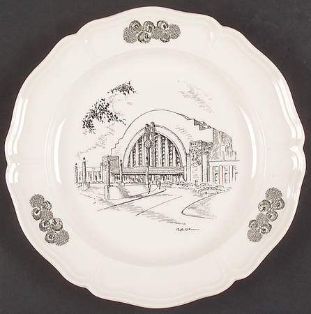 Scenes of Cincinnati Dinner Plate