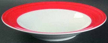Brasserie Red Large Rim Soup Bowl