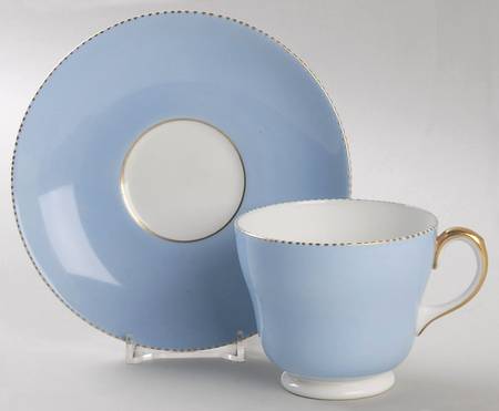 April Blue Footed Cup & Saucer Set