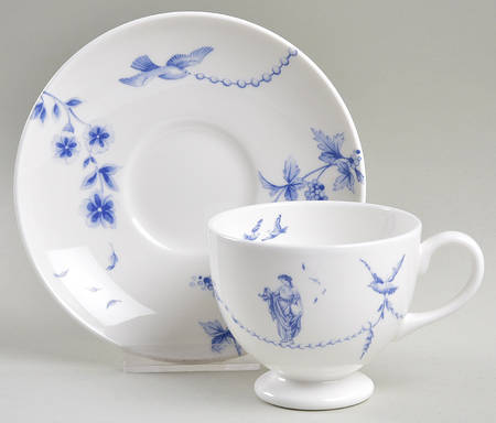 Harmony Leigh Shape Footed Cup & Saucer Set