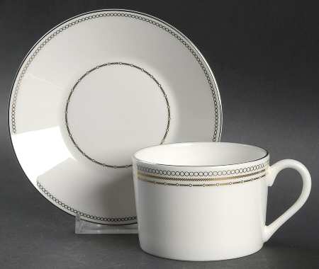 With Love Flat Cup & Saucer Set