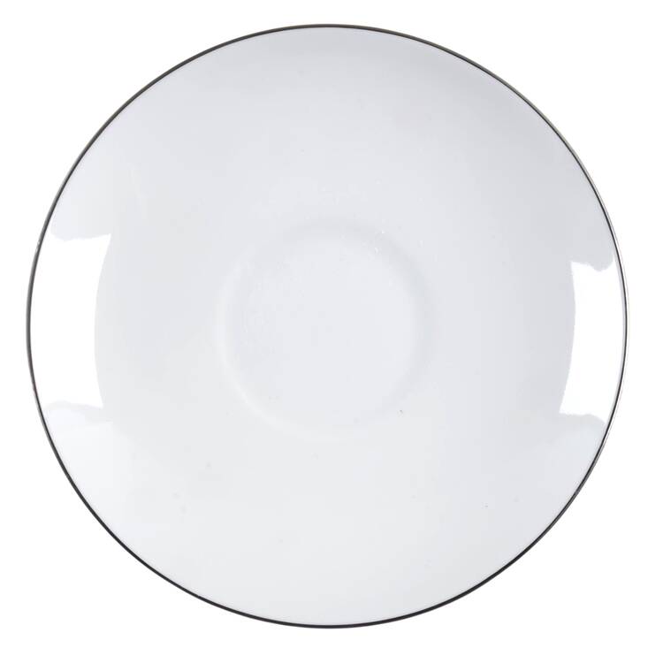 Embrace Platinum Saucer for Peony Shape Footed Cup