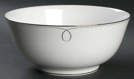 Embrace Platinum 10" Large Salad Serving Bowl