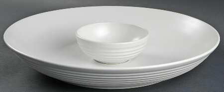 Emeril Chef's White (2 Piece) Chip & Dip Set