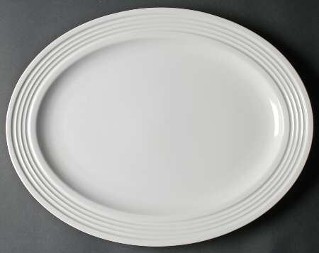 Emeril Chef's White 17" Oval Serving Platter