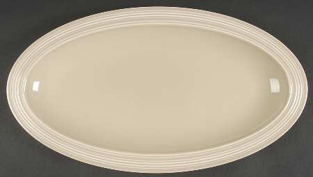 Jasper Conran Casual Biscuit 14" Oval Serving Platter