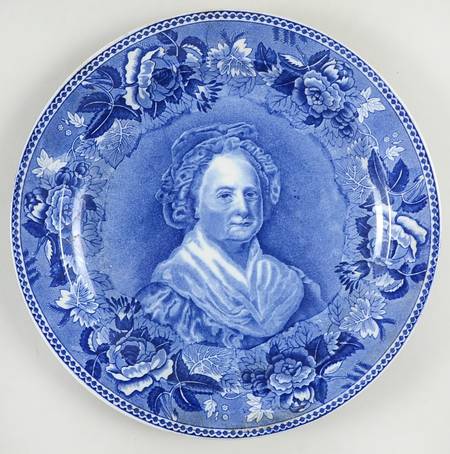Washington Bicentennial Plates Blue Luncheon Plate