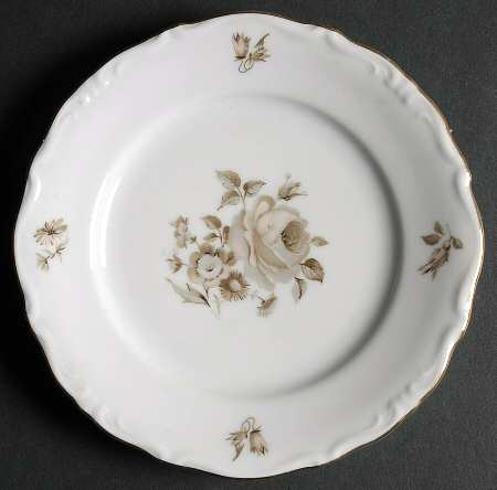 Dawn Rose (Gold Trim) Bread & Butter Plate