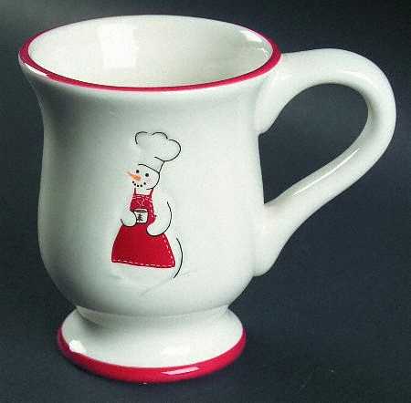 Snowman Chef Footed Mug