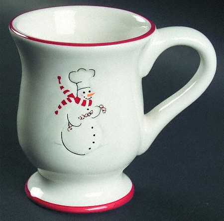 Snowman Chef Footed Mug