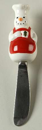 Snowman Chef Figural Spreader