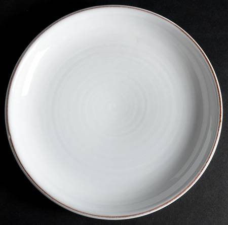 Terra Cotta White Salad/Dessert Plate