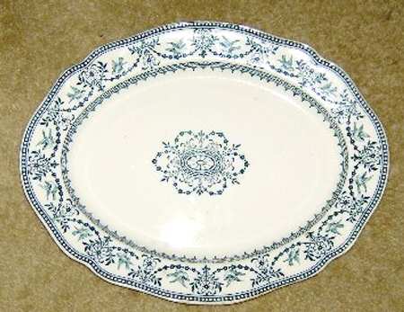 Raphael Blue 14" Oval Serving Platter