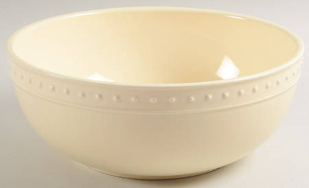 Nantucket Cream 9" Salad Serving Bowl