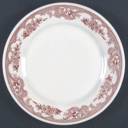 Majestic Red (White Background) Luncheon Plate