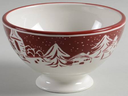 Snowy Village Soup/Cereal Bowl
