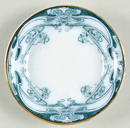 Iris Blue Green (No Gold Accent) Butter Pat