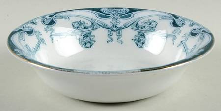 Iris Blue Green (No Gold Accent) Coupe Cereal Bowl