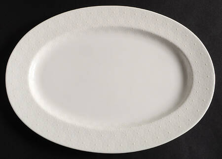 Daisy Blanc 14" Oval Serving Platter