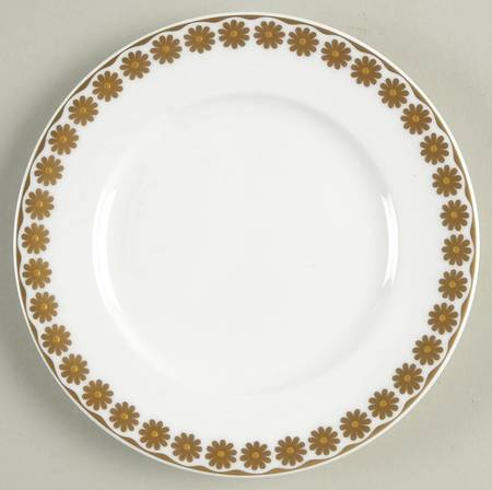 Daisy Blanc Accent Bread & Butter Plate
