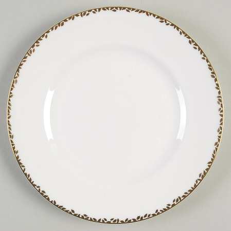 Gilded Leaf Salad Plate