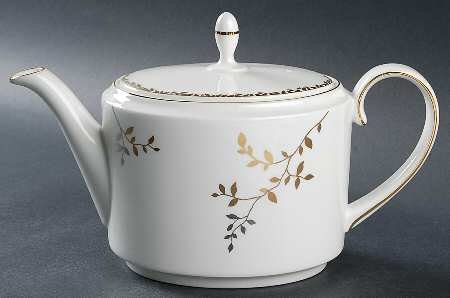 Gilded Leaf Teapot & Lid