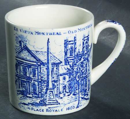 Old Montreal Blue Mug